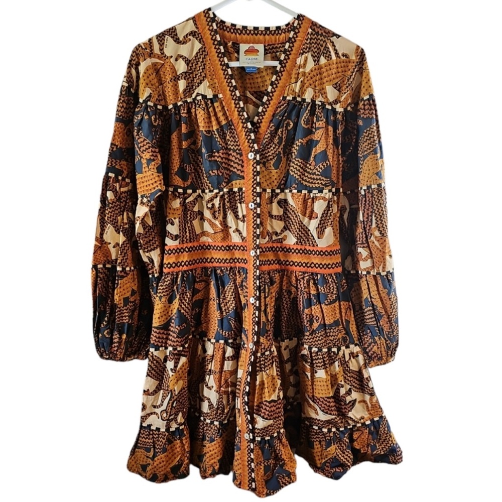 Farm Rio Leopard Print Dress - Picture 3 of 4